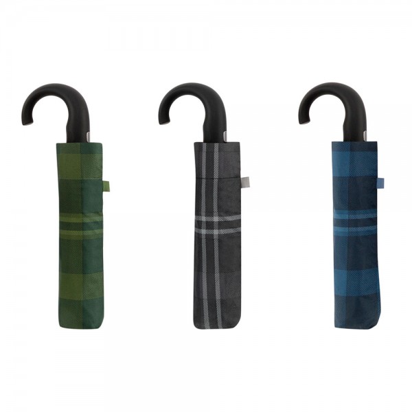 Paraguas mini automatico 8 varillas ø101cm pongee puño curvo clima colores / modelos surtidos